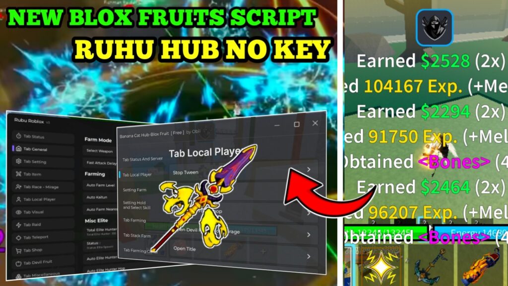 [NEW] Blox Fruit Latest Script (Ruhu Hub) Dragon Update