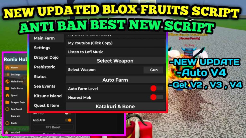 [NEW] Blox Fruit SCRIPT -(Showcase) , Fastest Farm Lvl , Get V4 , Core Farm , Law Raid & More – Checkpoint