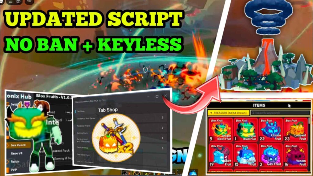 [UPD] Blox Fruit Script Keyless For Mastery Farm , Phrestroic Island , Dragon Trail & More