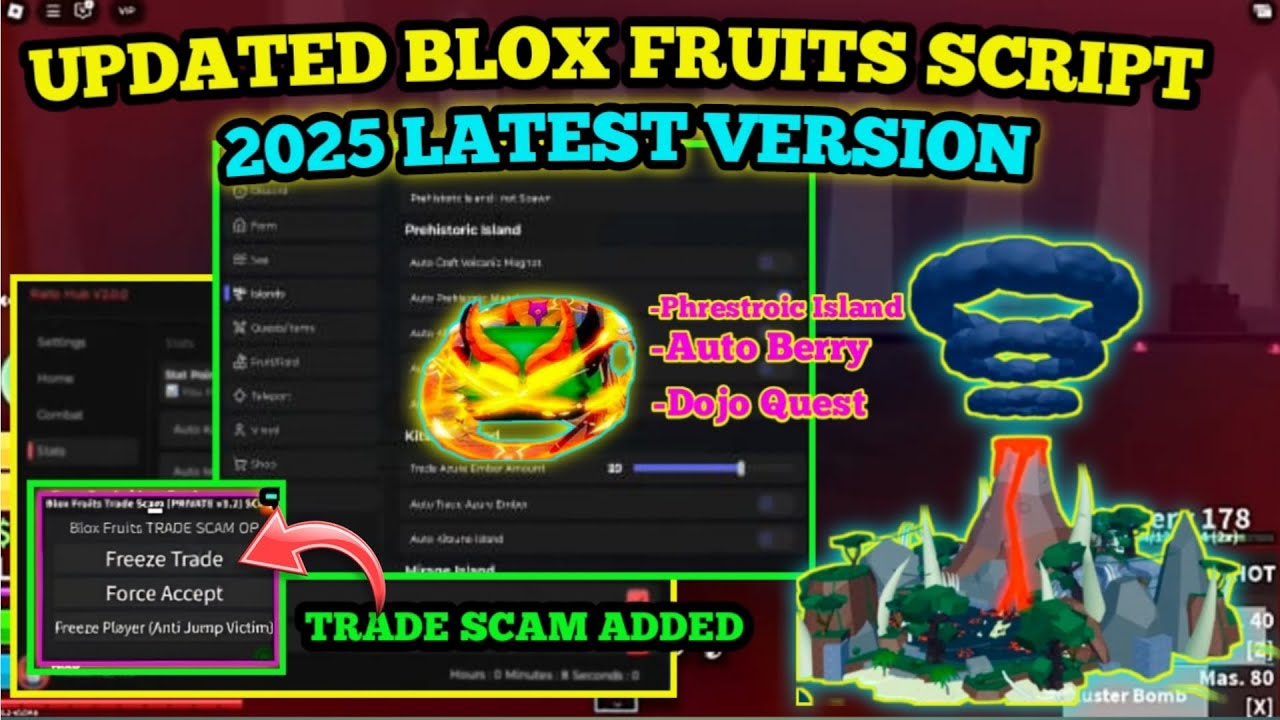 [UPD 2025] Blox Fruit Script GUI | Freeze Trade + Accept Trade | Phrestroic Island & More / No Key