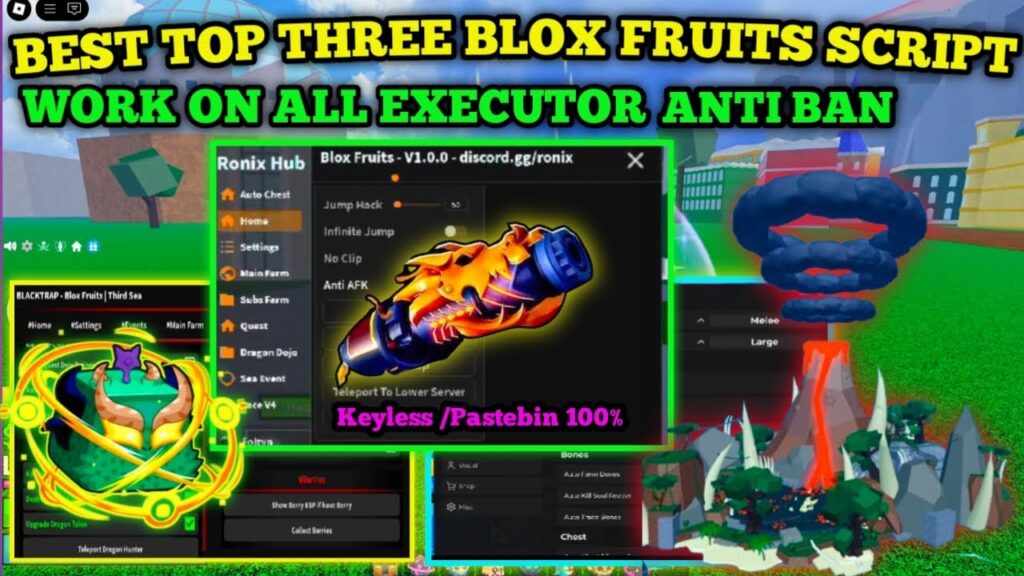 [UPD 2025] Blox Fruit Top Three Script | Auto Phrestroic Island + Farm Lvl | Keyless Script & More