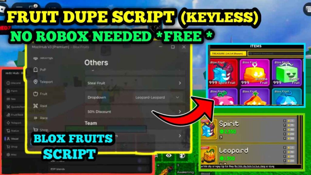 [NEW] Blox Fruit SCRIPT Fruit Duper FREE – Fruit Duper , Fruit Rain (Keyless) | Mobile + Oc