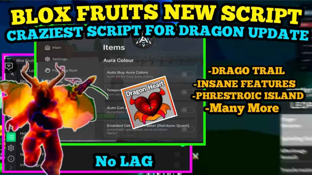 [NEW] Blox Fruit Script | Easy Farming Level | Insane Features | Phrestroic Island | No Lag & More