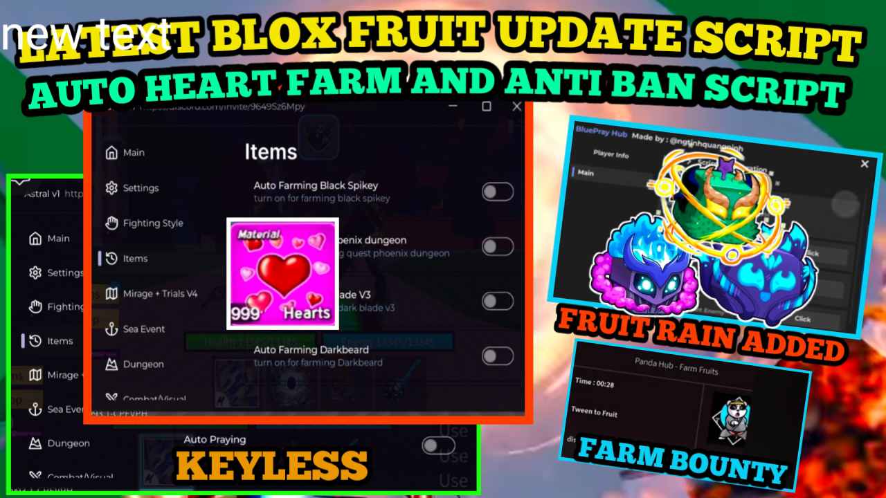 [NEW] Blox Fruit Script Banana Hub | Prehistoric island | Instant Farm Sea | Max Lvl & More