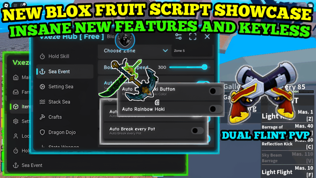 [NEW] Blox fruits Script 2025 | Hunt levithan | Farm Material | Race V4 | Hunt Prehistoric & More