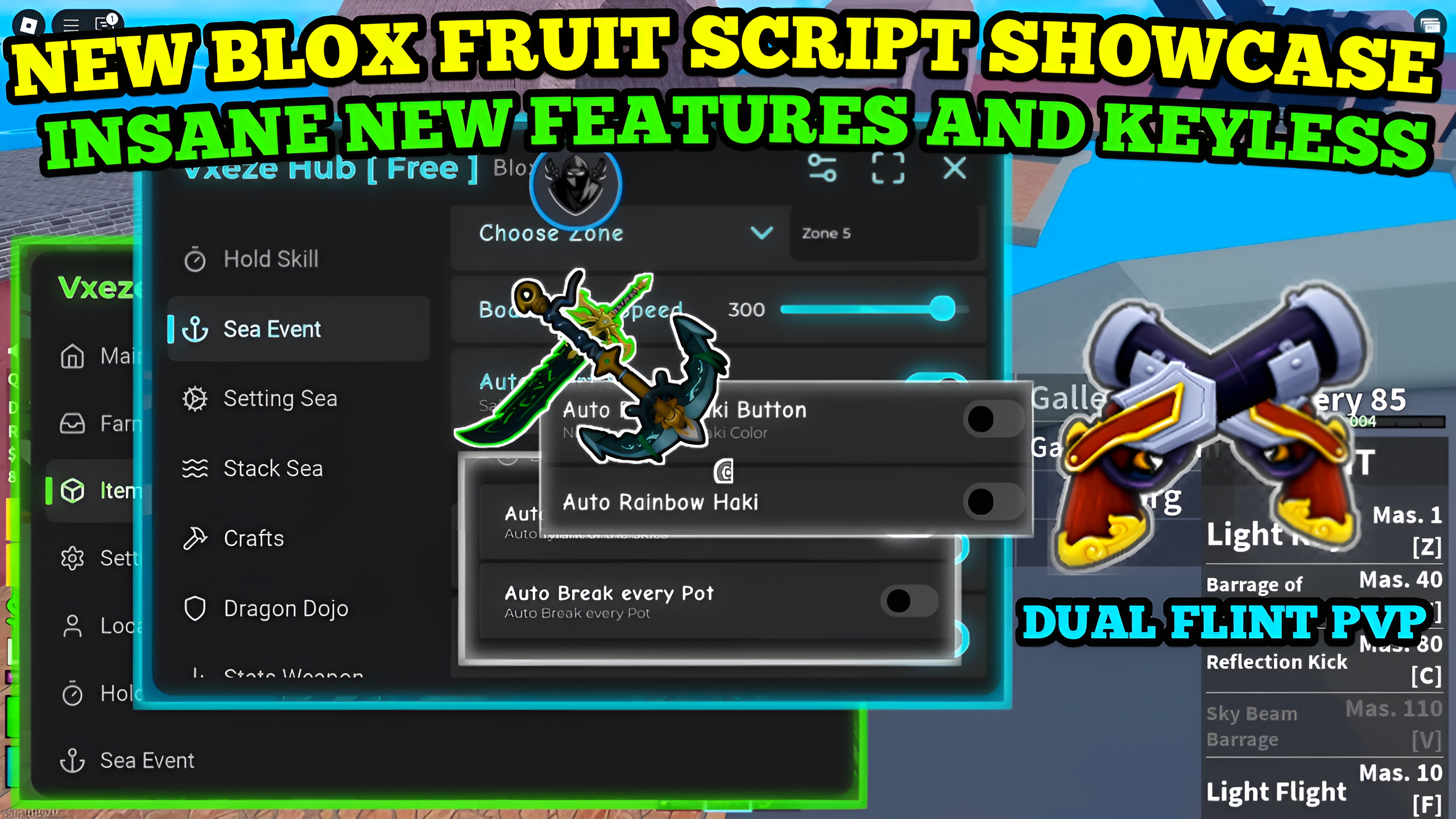 [NEW] Blox fruits Script 2025 | Hunt levithan | Farm Material | Race V4 | Hunt Prehistoric & More