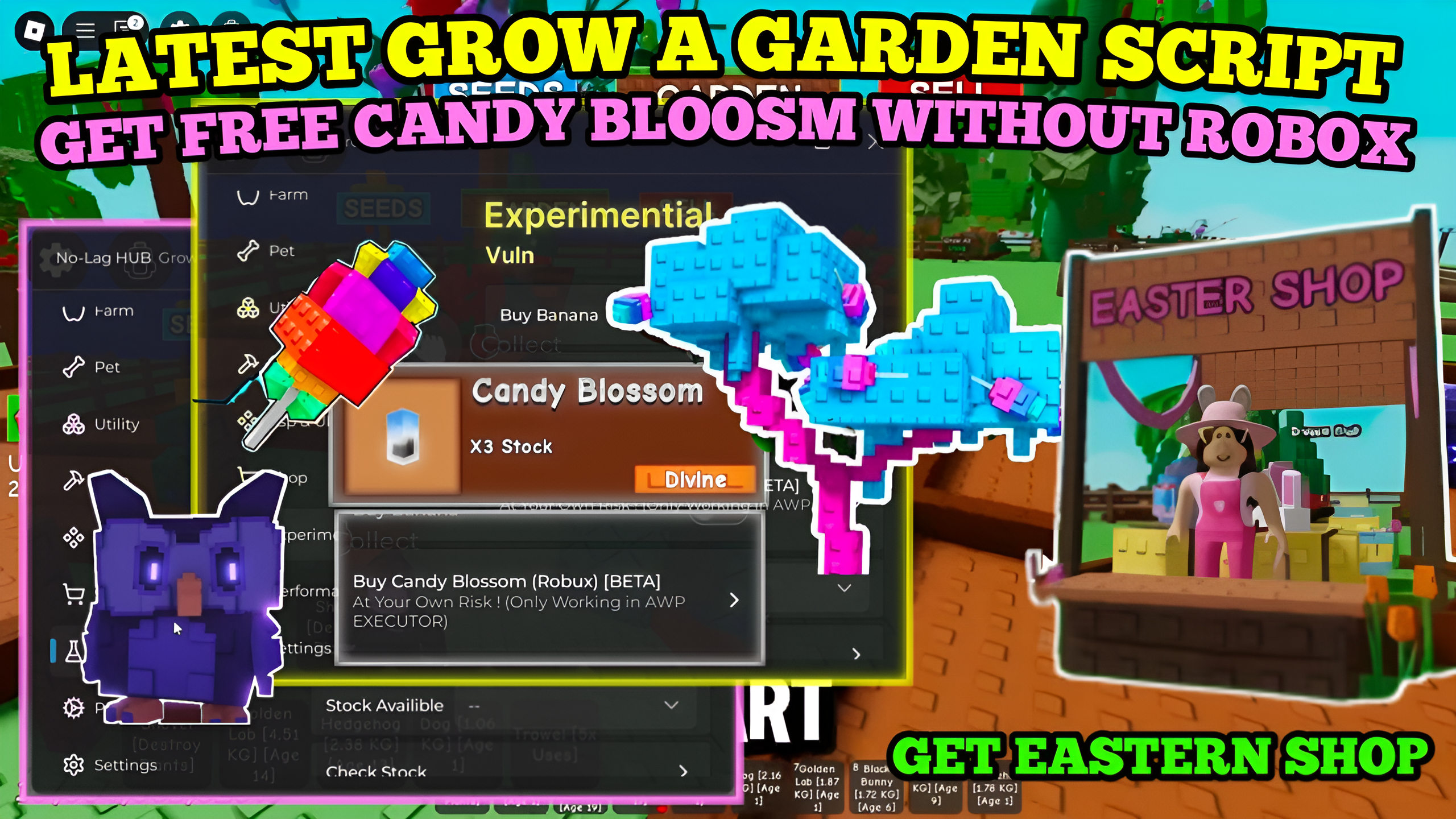 [NEW] Grow A Garden Auto Candy BLOOSM Script | Get Candy Blooms | Dupe Seeds Work & More