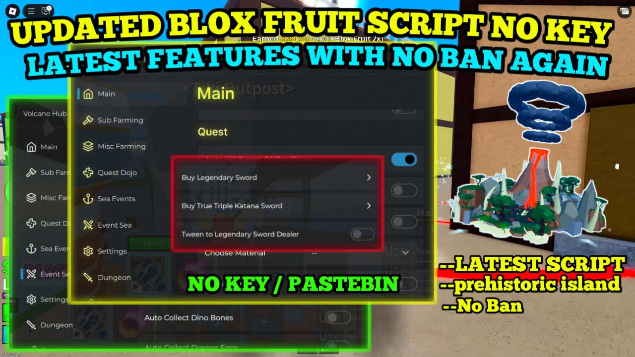 Blox Fruits Script 2025 | Auto Farm, Sea Events, Leviathan Hunt, Tyrant Boss & More!