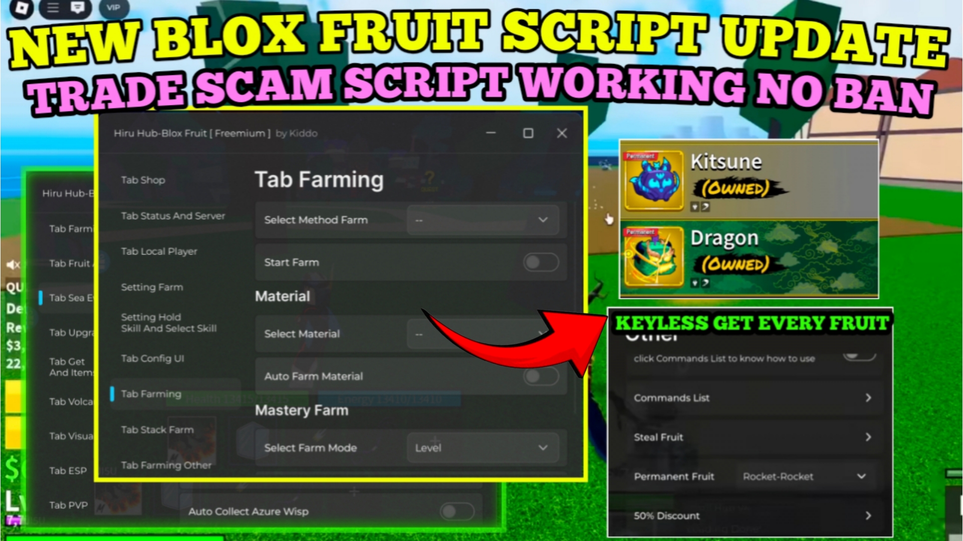 [NEW] Blox Fruits Script| Trade Scam FIXED | Mastery Farm | Tyrant Of Skies & More
