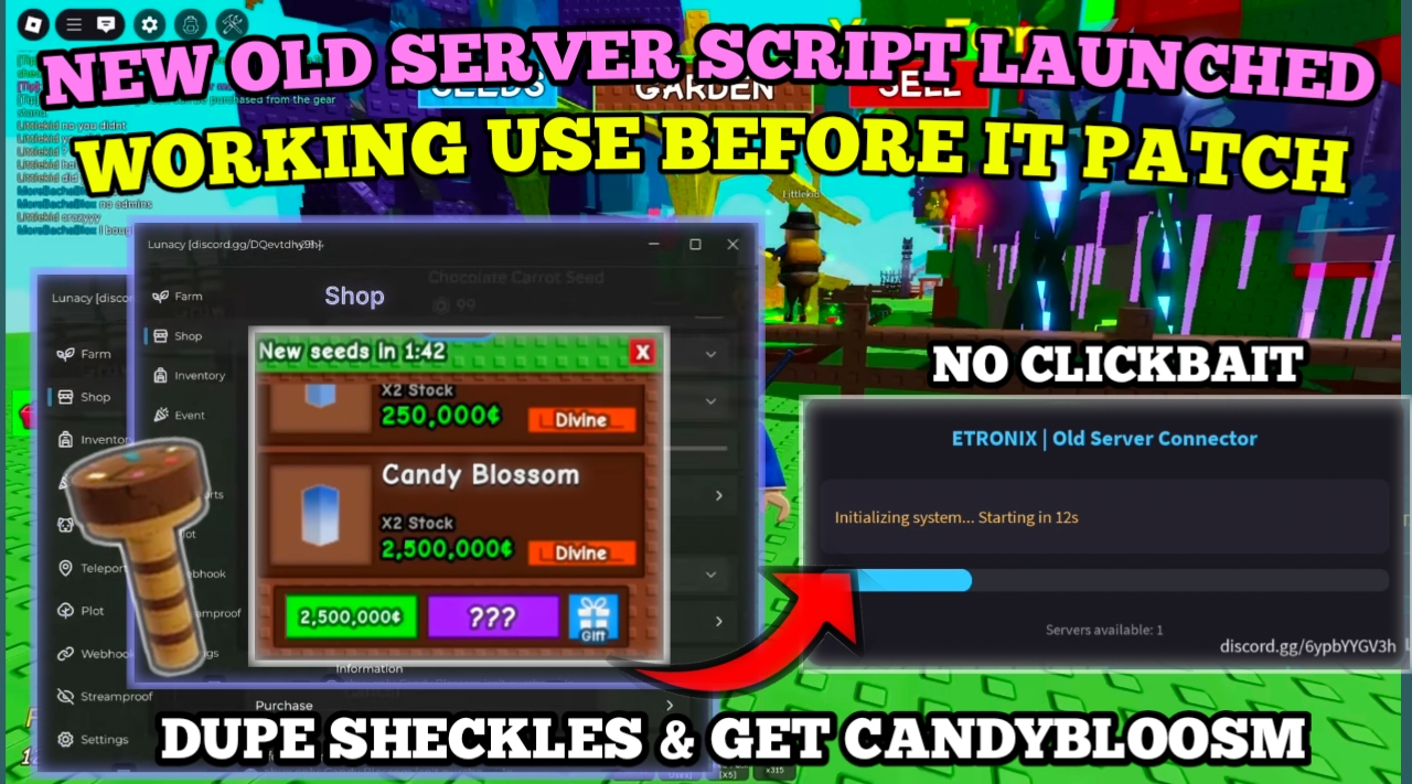 [NEW] Grow A Garden Script BEST | Candy Bloosom Back | (Old Server Finder Script ) – Dupe Sheckles