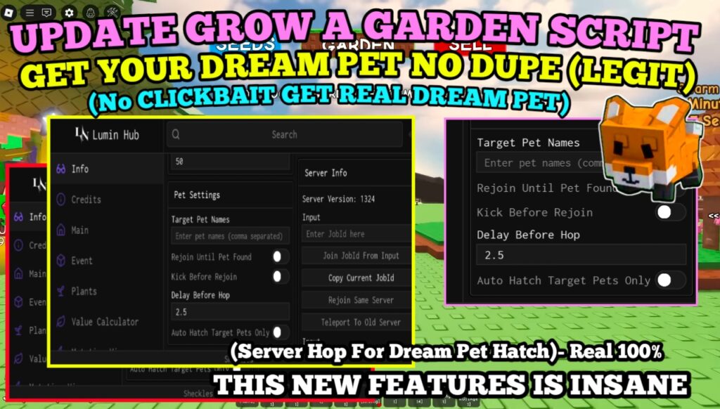 [NEW] Grow A Garden Script 🐝 : Hatch Any Dream Pet No DUPE & Visual ( Hatch Real Pet ) No ClickBait