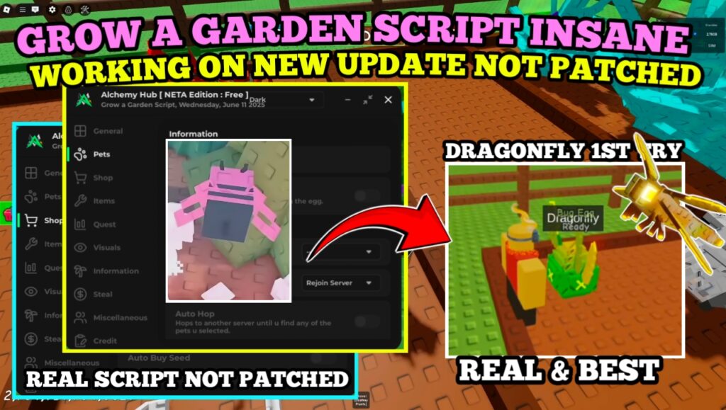[PET ESP] Grow A Garden Script : Auto Hatch Dream Pet ( Egg Esp Not Patch ) – Best Script New Update