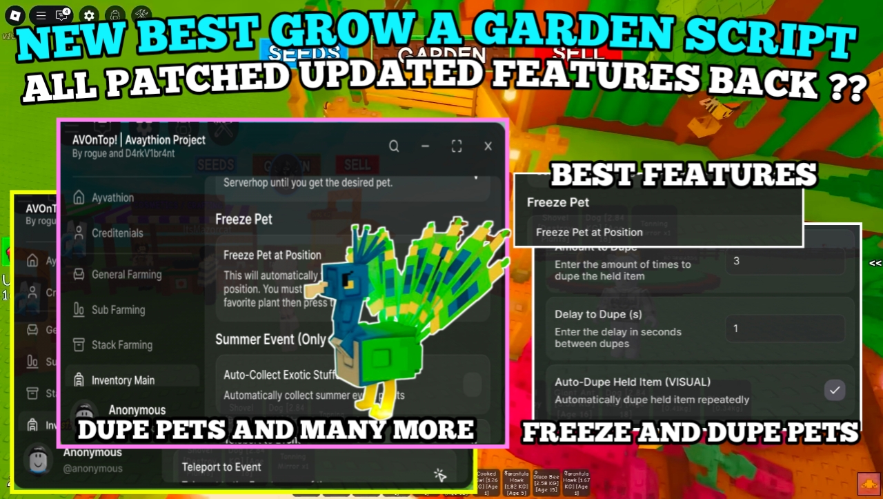 [🌞UPD] Grow A Garden Script : Harvest Summer Items , Freeze Pet Back ? , Dupe Pets , Pet Prediction