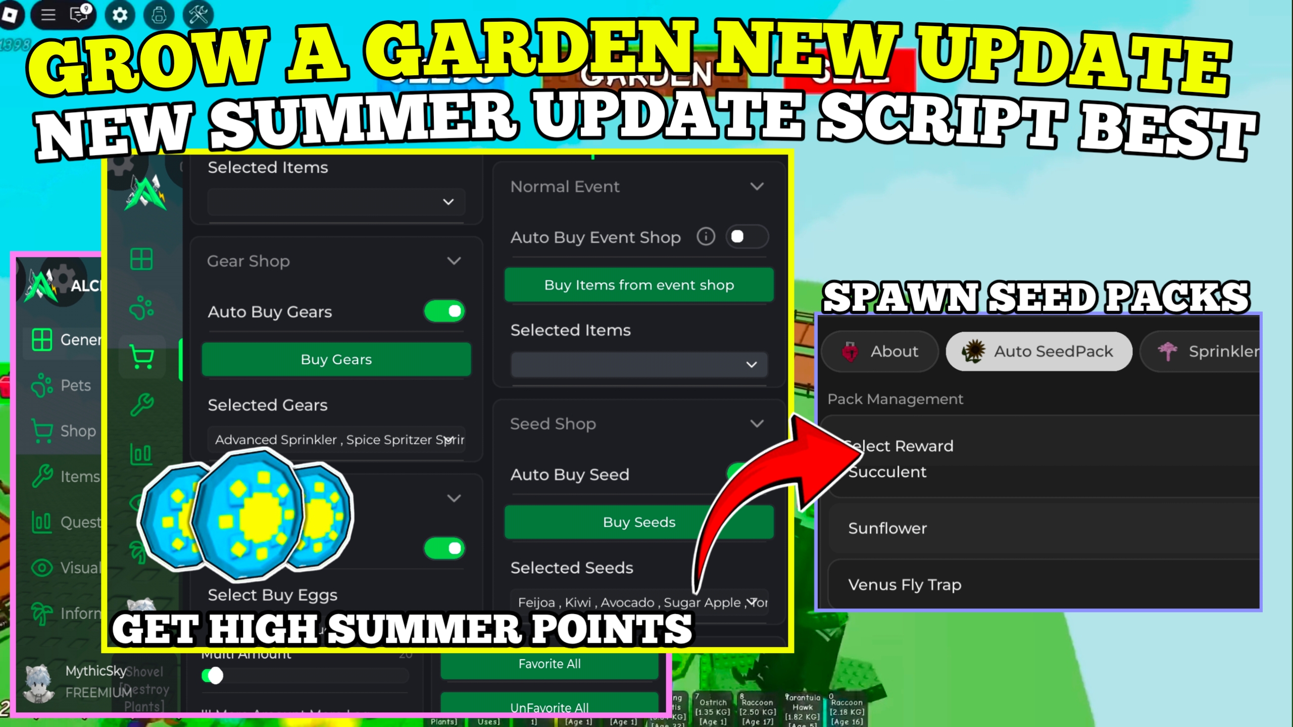 [NEW UPD] Grow A Garden Script : Farm Summer Coins , Auto Spawn Seed Pack , Summer Points & More