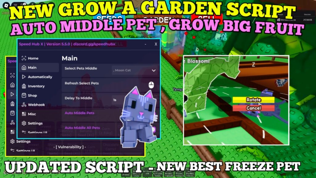 [FREE] Grow A Garden Script , Best Auto Middle Pet – Grow Big Fruits , New Skip Cooking Timer & More