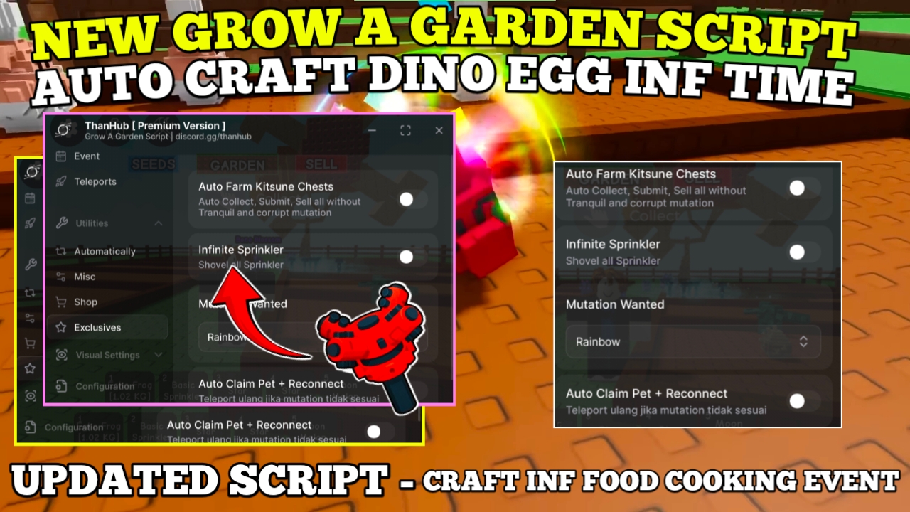 [FREE] Grow A Garden Script , Auto INF Sprinkler , INF Auto Cook Food , Auto Old Server (Best)