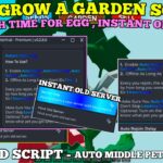 [NO WAIT] Grow A GARDEN Script , Auto Hatch Egg No Time Limit , Auto Old Server , Craft Let Team
