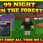 99 NIGHT IN THE FOREST SCRIPT , Instant Chop All Tree (No Lag) , Bring Items , DIAMOND FARM – Best