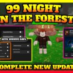 99 NIGHT IN THE FOREST METEOR UPDATE SCRIPT , Farm Meteor Shards , Survive Inf Days , Bring Items