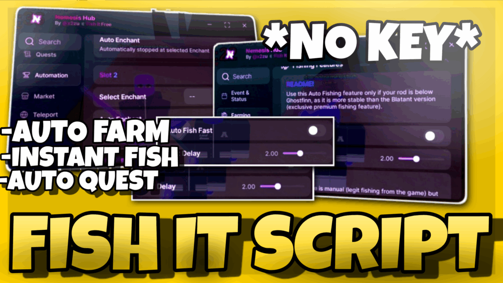 FISH IT script Free Pastebin 2025 *NO KEY* , Auto Instant Catch , Full Quest , Auto Farm 🐠🏆