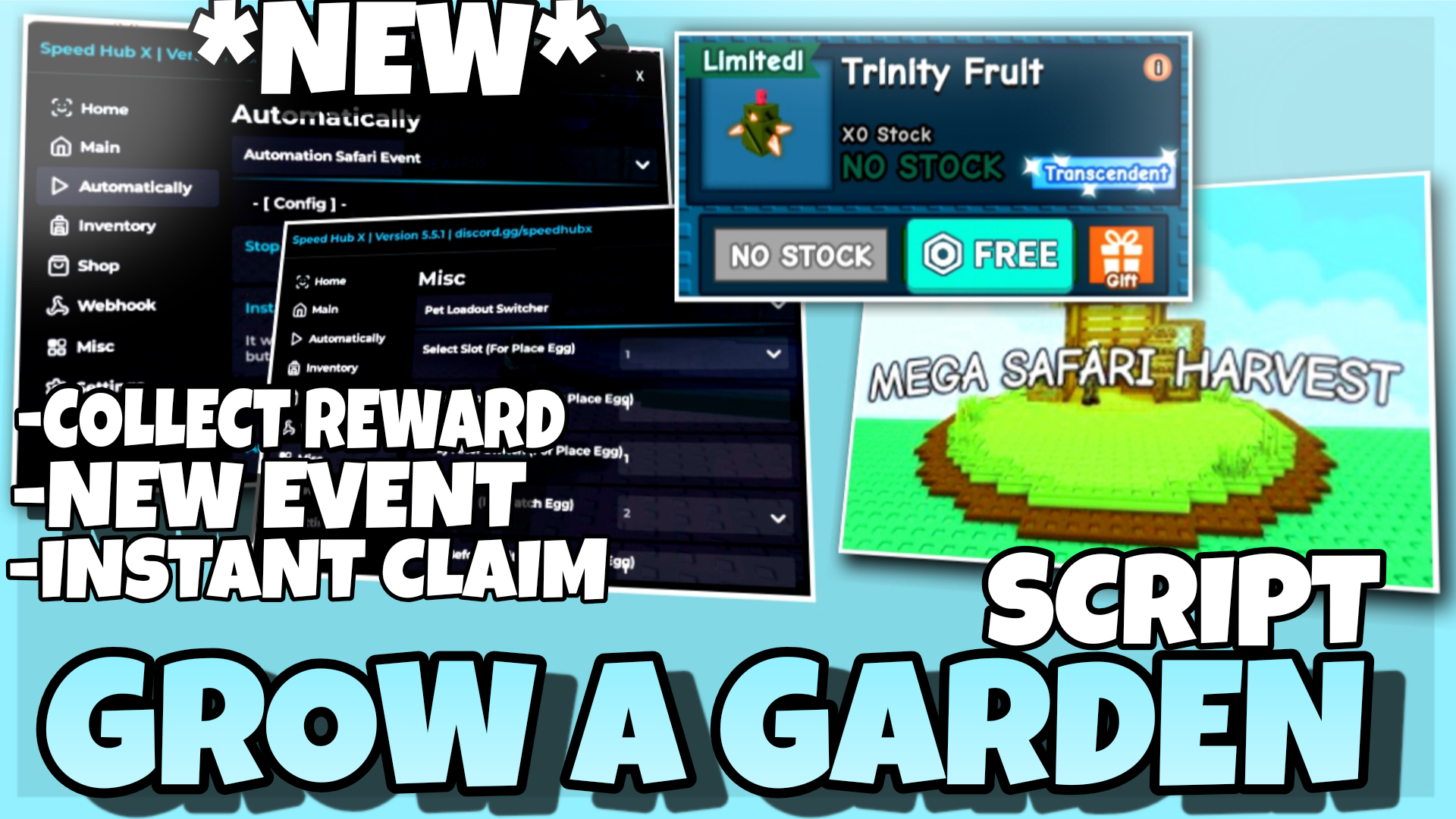 GROW A GARDEN Script Free Pastebin 2025 , Claim New Rewards , Limited Seed , Auto Farm