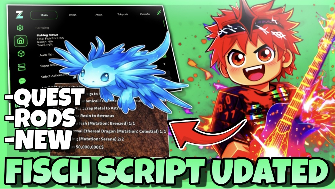 Fisch Script *2025*, Auto Astraeus Serenade, Auto Quest, Auto Fly, Super Instant Fishing🎁🎄